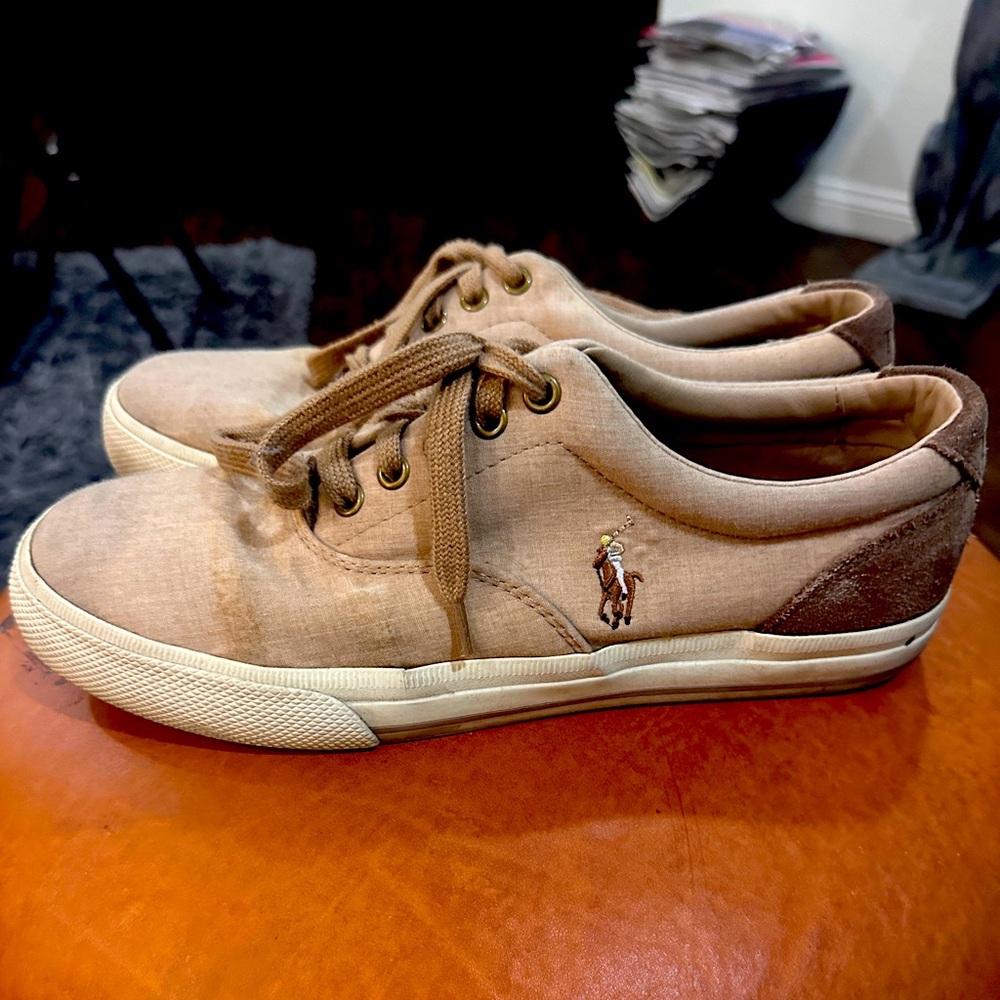 Polo Ralph Lauren Men's Thorton Sneaker Beige 9 US